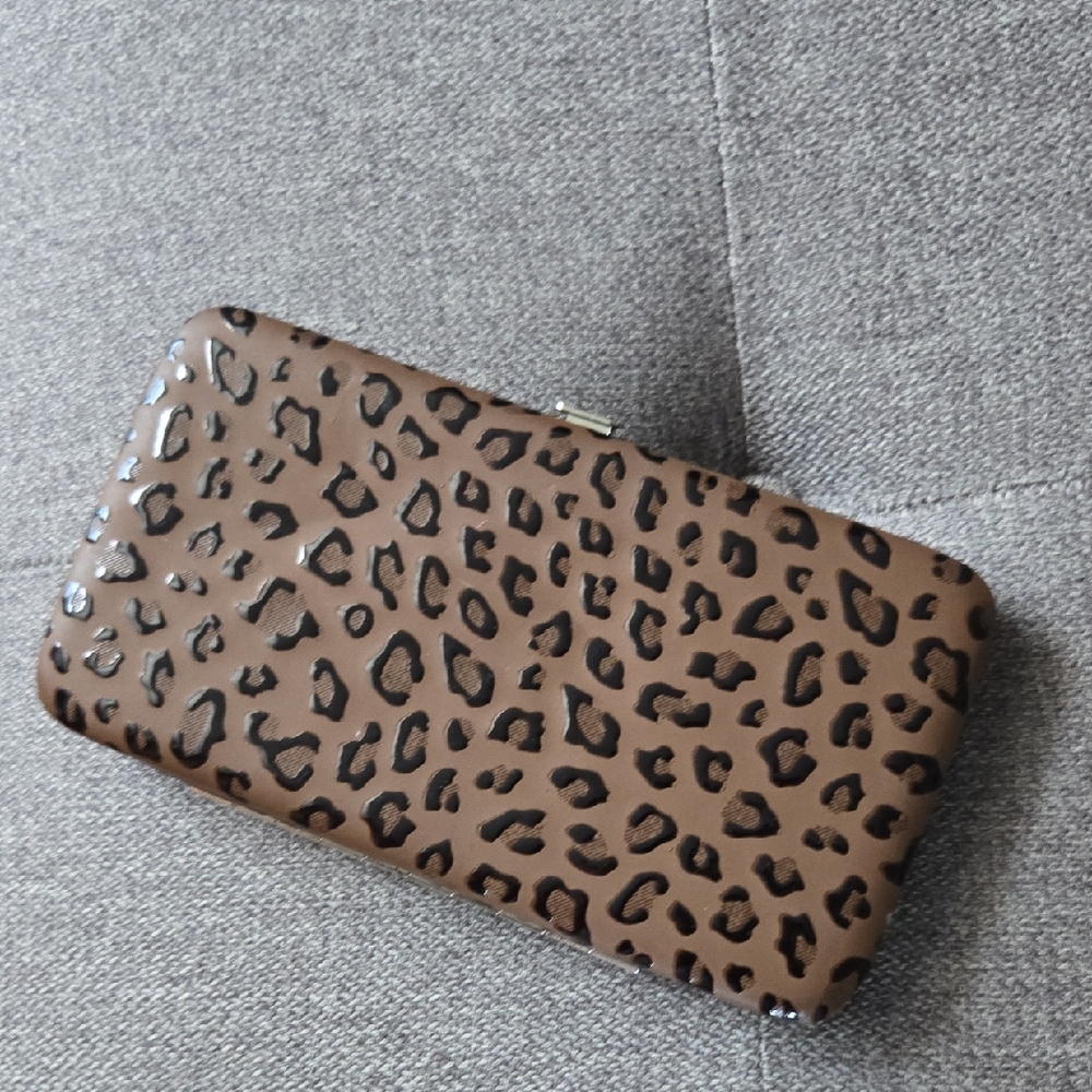 Brown and Black Leopard Wallet